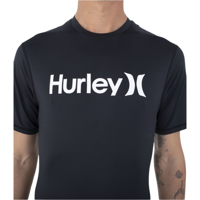 Hurley Mnner 2024 Quickdry Kurzrmelige Lycra-Weste MAT0001010 - Black